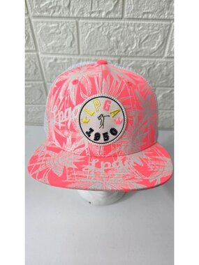 LPGA Gallery Golf Hat Adjustable Fantasy Series Womens Pink Floral Mesh One Size